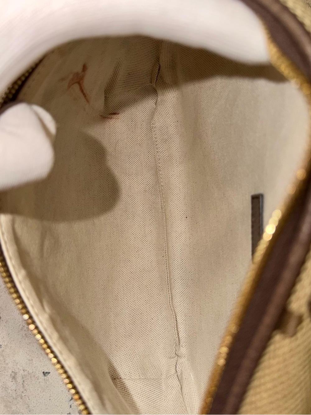 Gucci Brown/Beige GG Canvas Waist Bag with Green-Red Web Strap - Picture 9 of 13